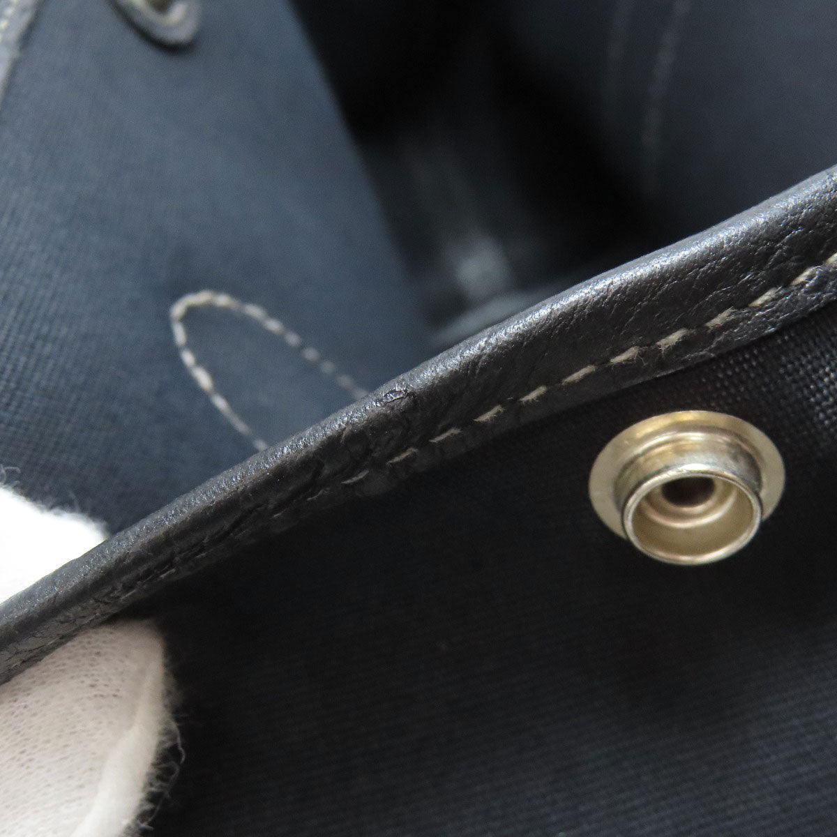 HERMÈS Garden Party TPM – Black Towar Officche Leather – Silver-Tone