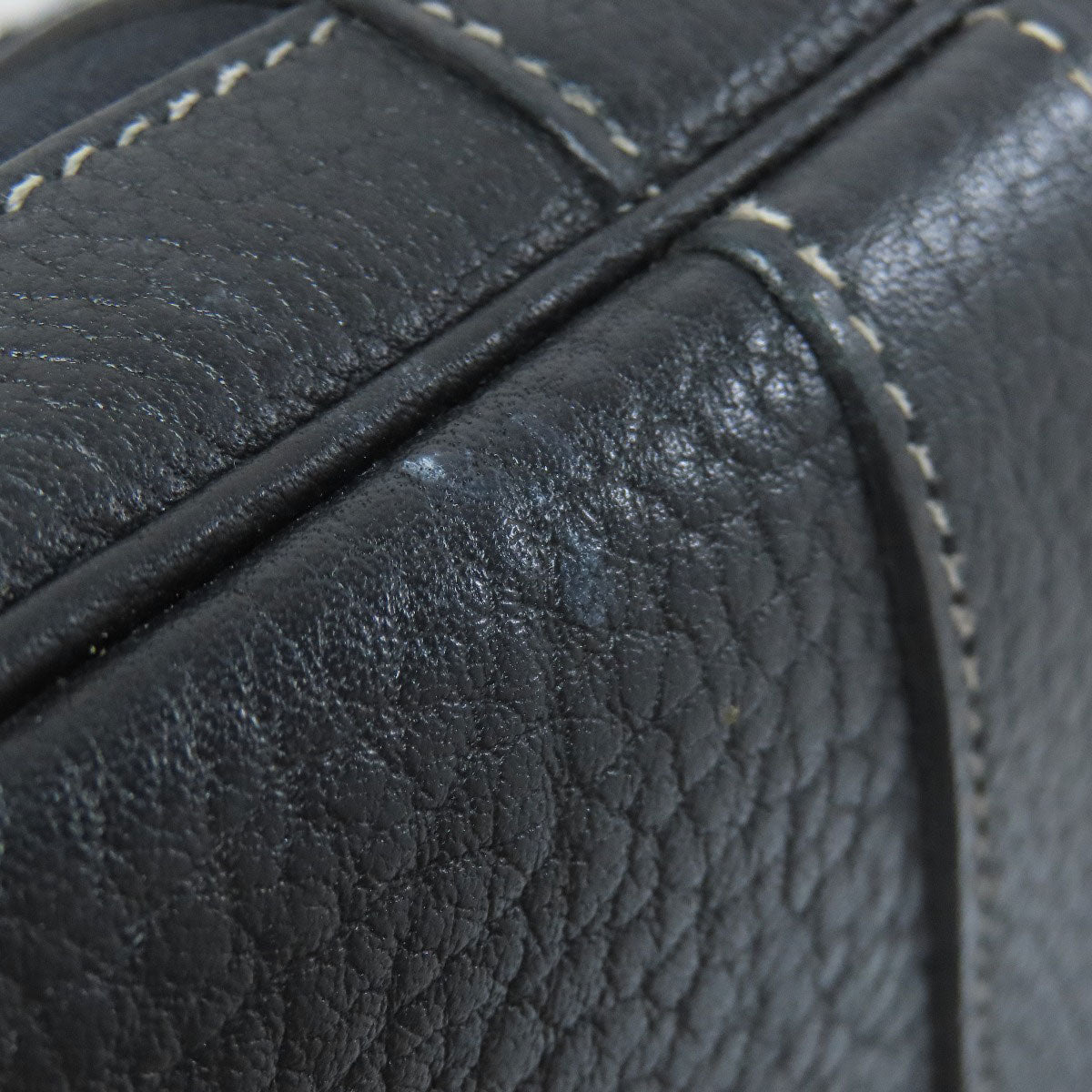 HERMÈS Garden Party TPM – Black Towar Officche Leather – Silver-Tone