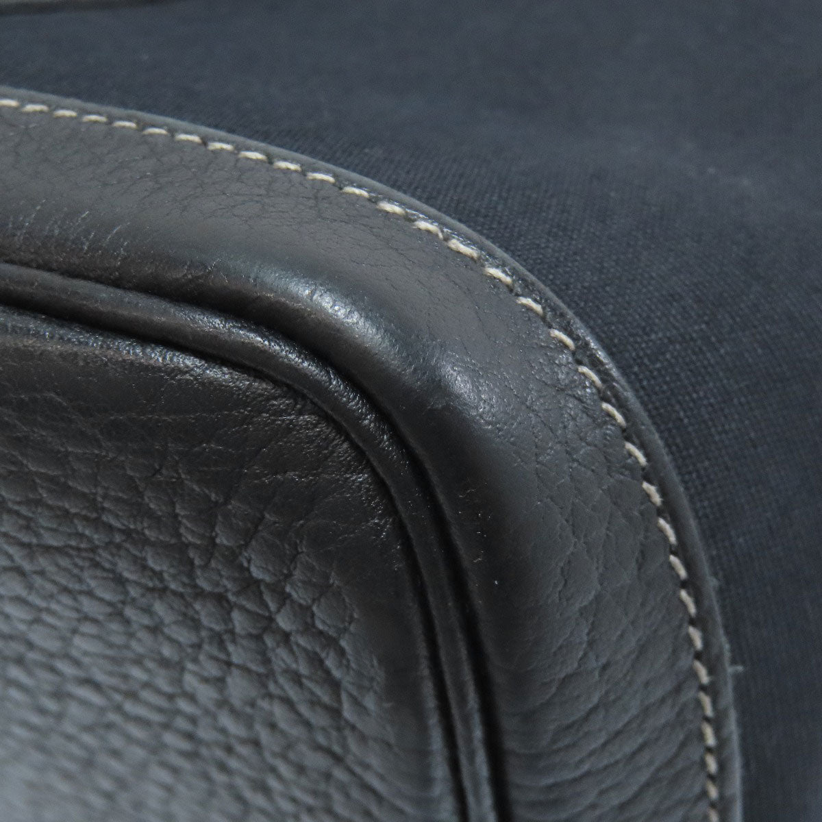 HERMÈS Garden Party TPM – Black Towar Officche Leather – Silver-Tone