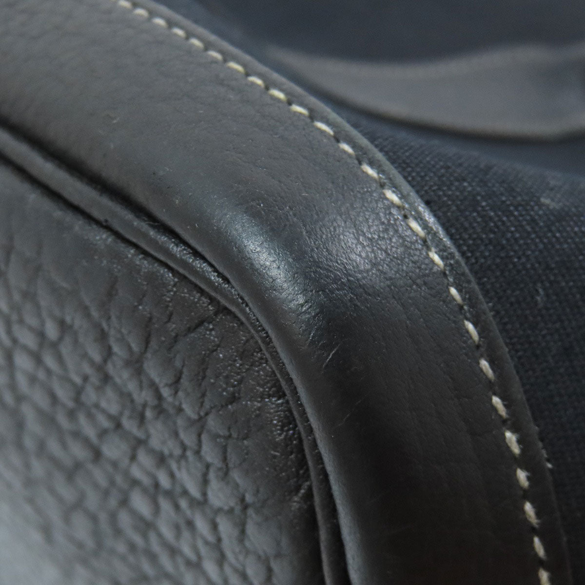 HERMÈS Garden Party TPM – Black Towar Officche Leather – Silver-Tone