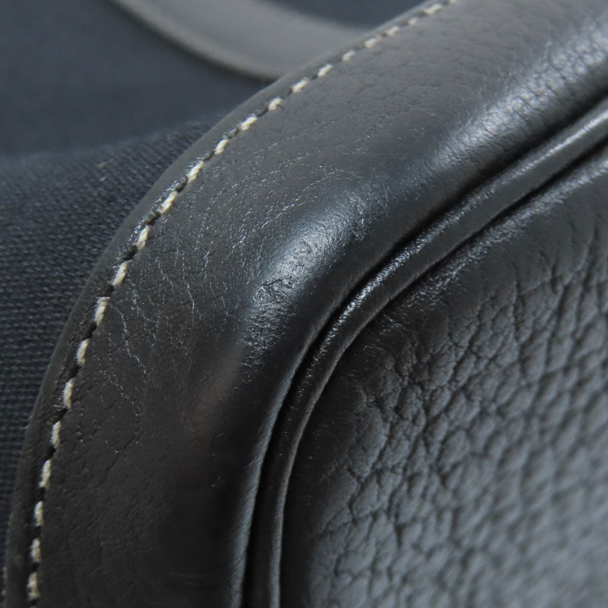 HERMÈS Garden Party TPM – Black Towar Officche Leather – Silver-Tone