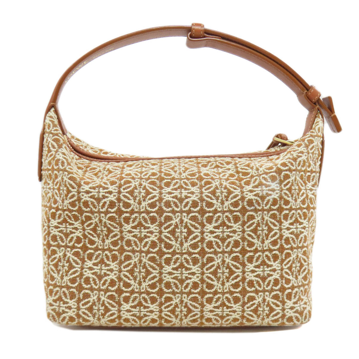 LOEWE Anagram Cuby Handbag – Brown Canvas – 100% Authentic ✨Excellent Pre Owned Condition ~26% Off MSRP