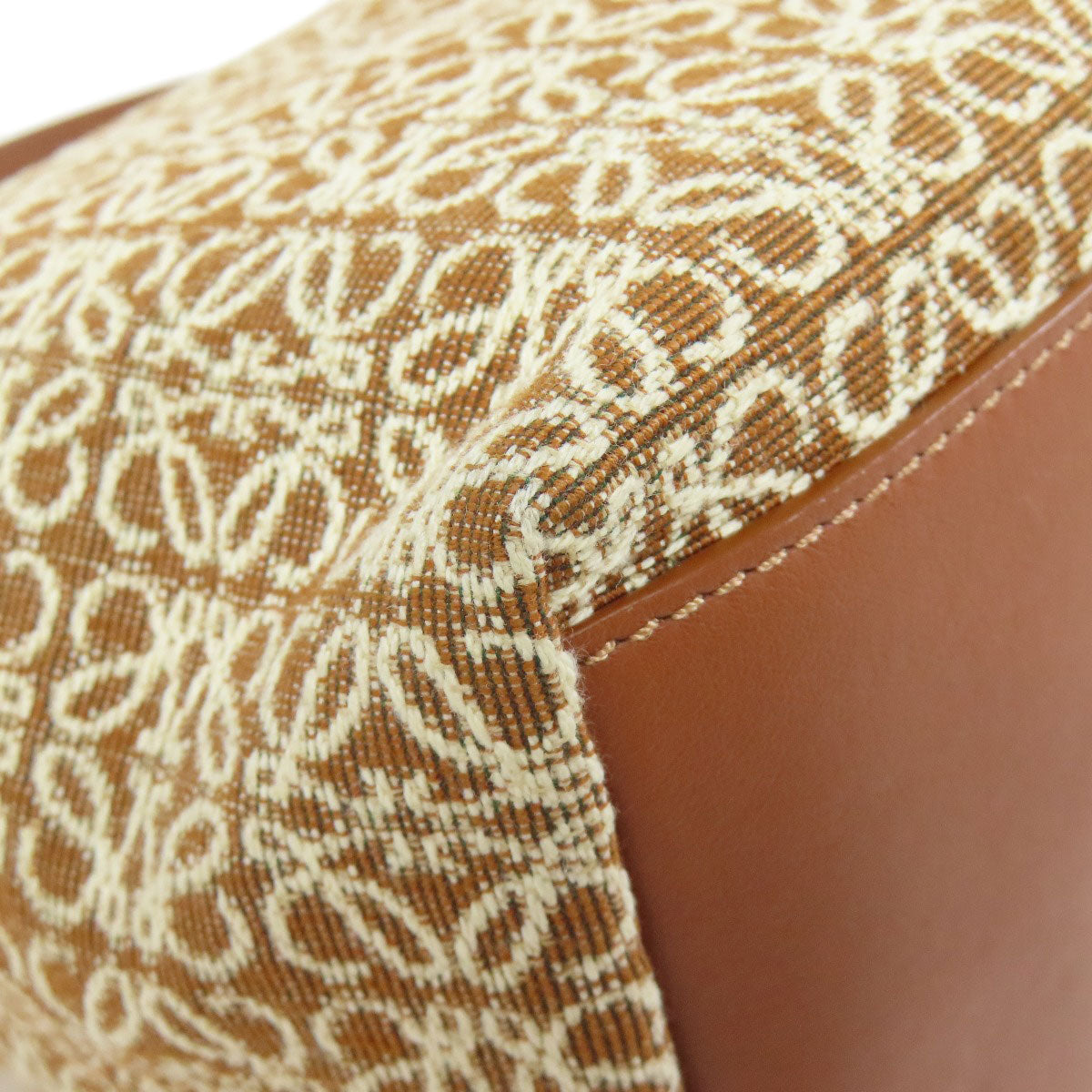 LOEWE Anagram Cuby Handbag – Brown Canvas – 100% Authentic ✨Excellent Pre Owned Condition ~26% Off MSRP