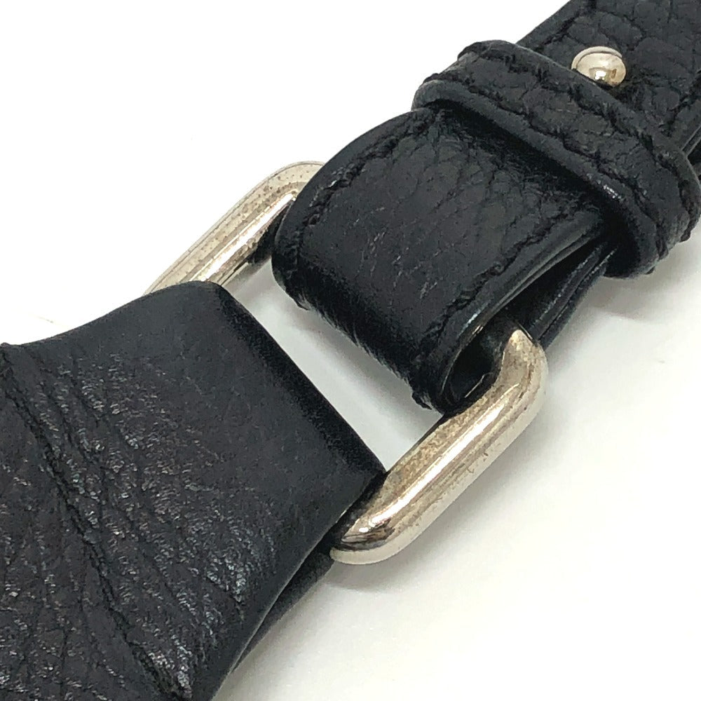 CHANEL – Logo Fringe – Black Calf Leather – Karl Lagerfeld Era, 1990s – 100% Authentic Pre-Owned✨ Good Vintage Condition