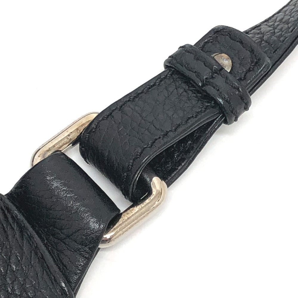 CHANEL – Logo Fringe – Black Calf Leather – Karl Lagerfeld Era, 1990s – 100% Authentic Pre-Owned✨ Good Vintage Condition