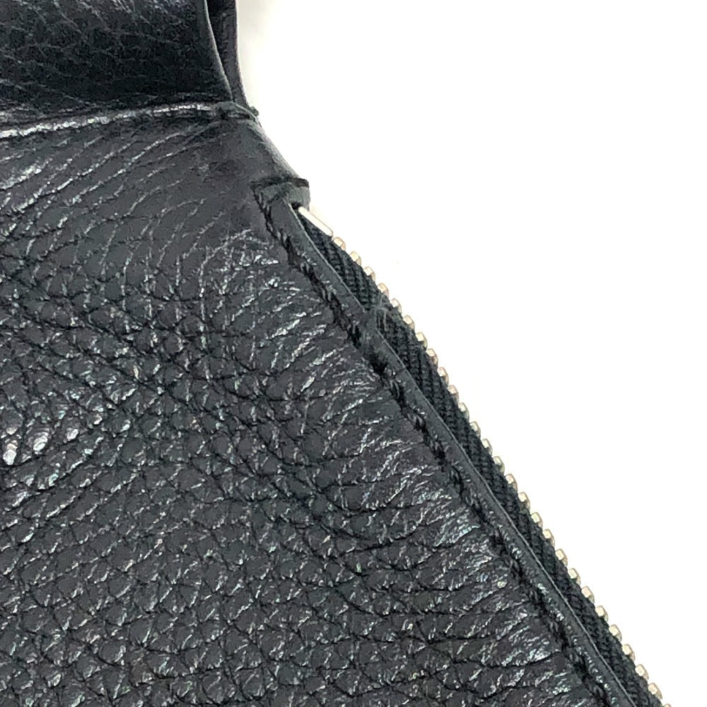 CHANEL – Logo Fringe – Black Calf Leather – Karl Lagerfeld Era, 1990s – 100% Authentic Pre-Owned✨ Good Vintage Condition