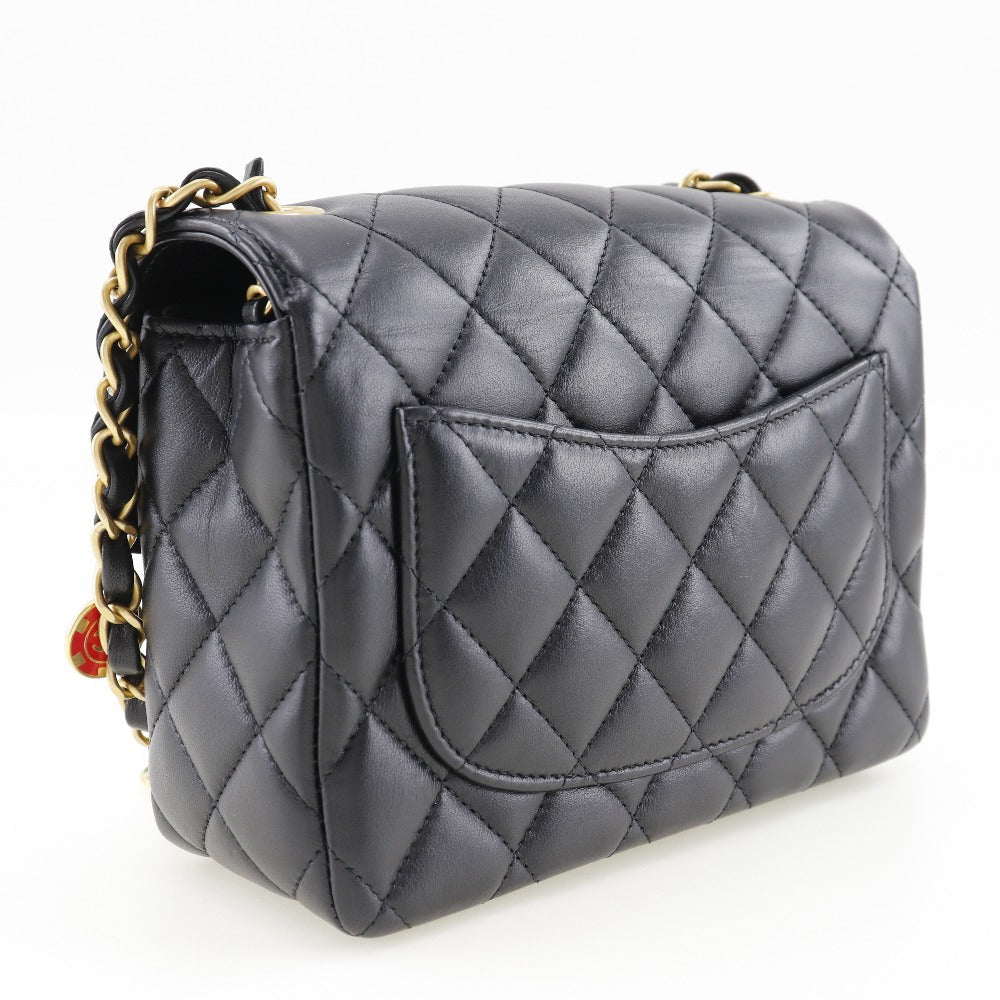 CHANEL Black Calfskin with COCO Mark Charm – Karl Lagerfeld Collection, 2000s – 100% Authentic ✨Excellent Pre-Owned Condition