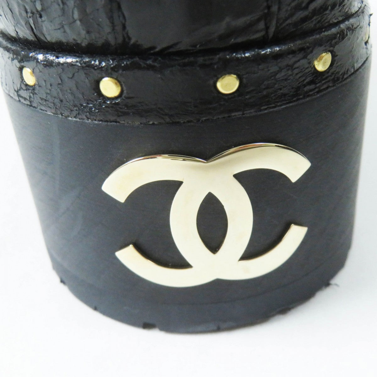 CHANEL Boots Black & Beige Leather with Mouton Trim Size 37 – Made in Italy 100% Authentic ✨Excellent Pre-Owned Condition, ✨Almost New