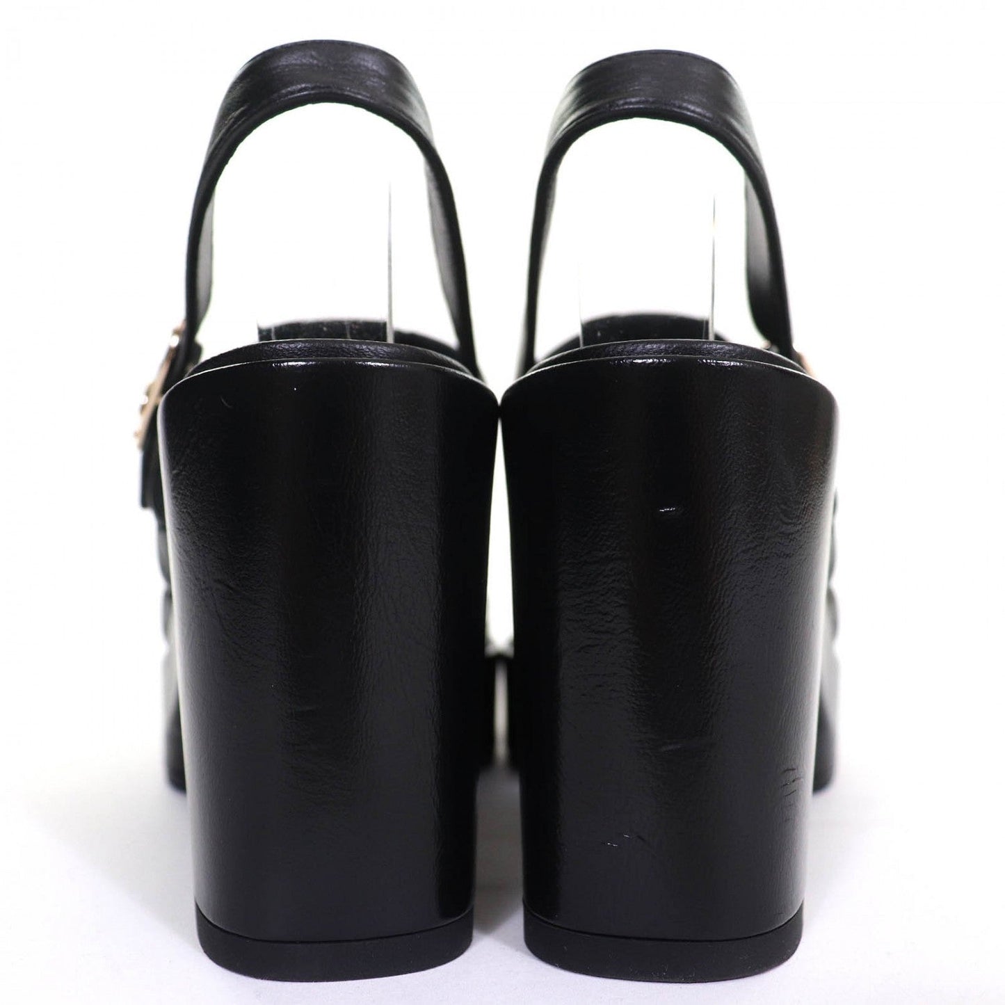 CHANEL Sandals – Black Leather – Size 37 – Collection 24P –