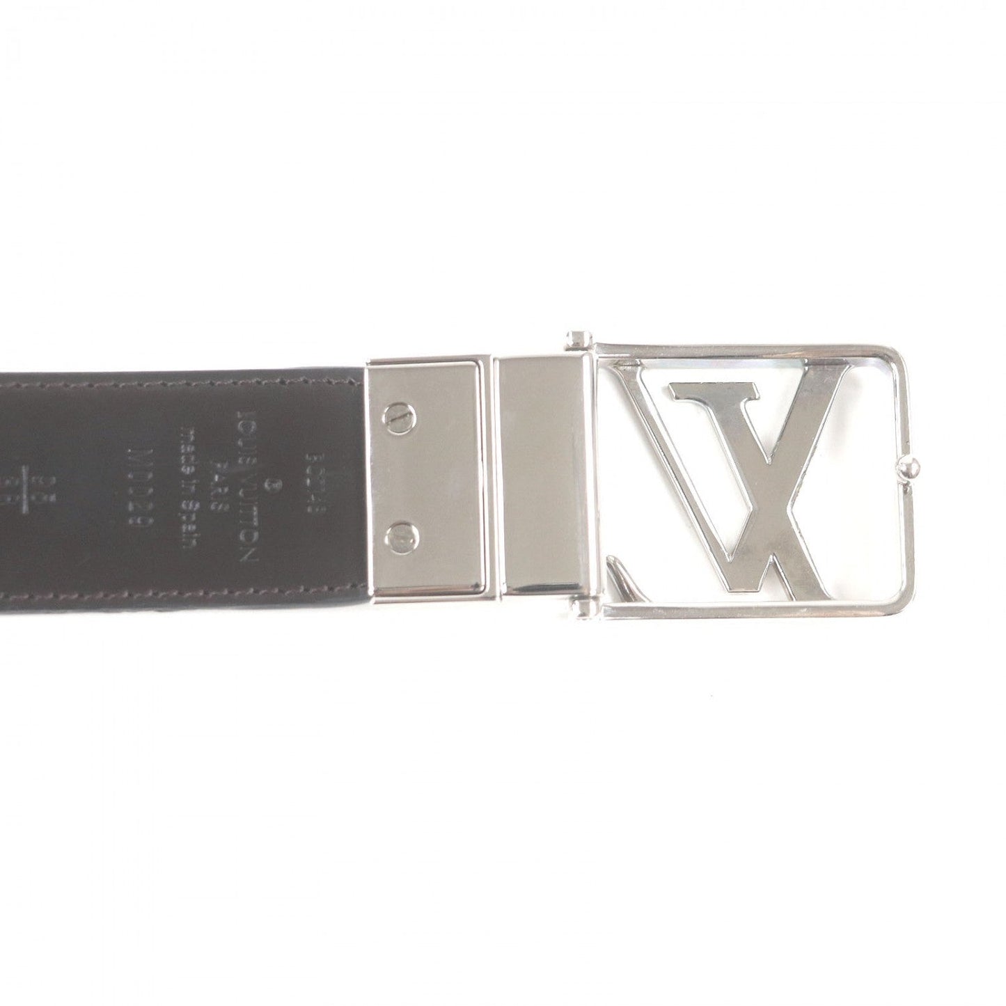 LOUIS VUITTON Belt – Sunture Damier Infini Black & Brown Leather – Size 95/38 –