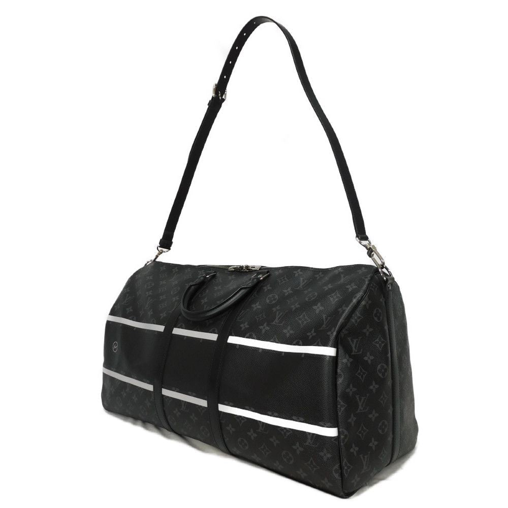 LOUIS VUITTON Keepall Bandoulière 55 Monogram Eclipse Fragment Circle Thunder by Hiroshi Fujiwara