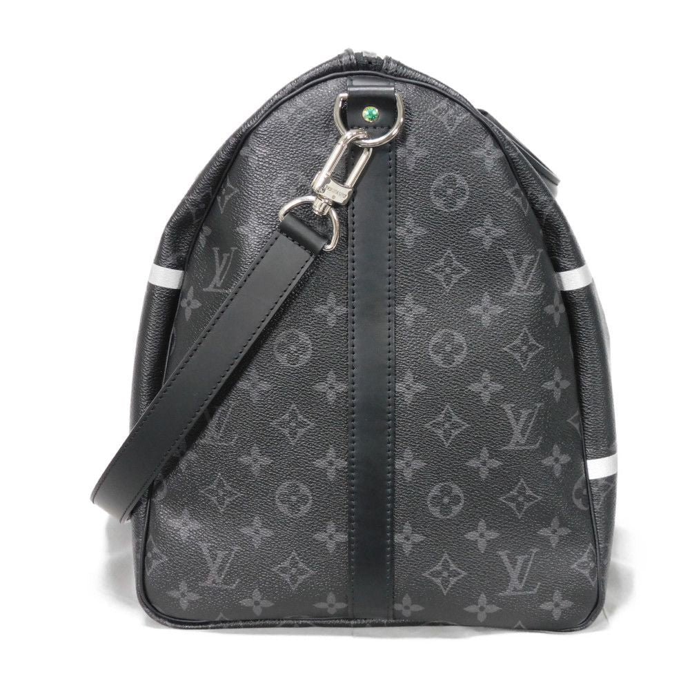 LOUIS VUITTON Keepall Bandoulière 55 Monogram Eclipse Fragment Circle Thunder by Hiroshi Fujiwara