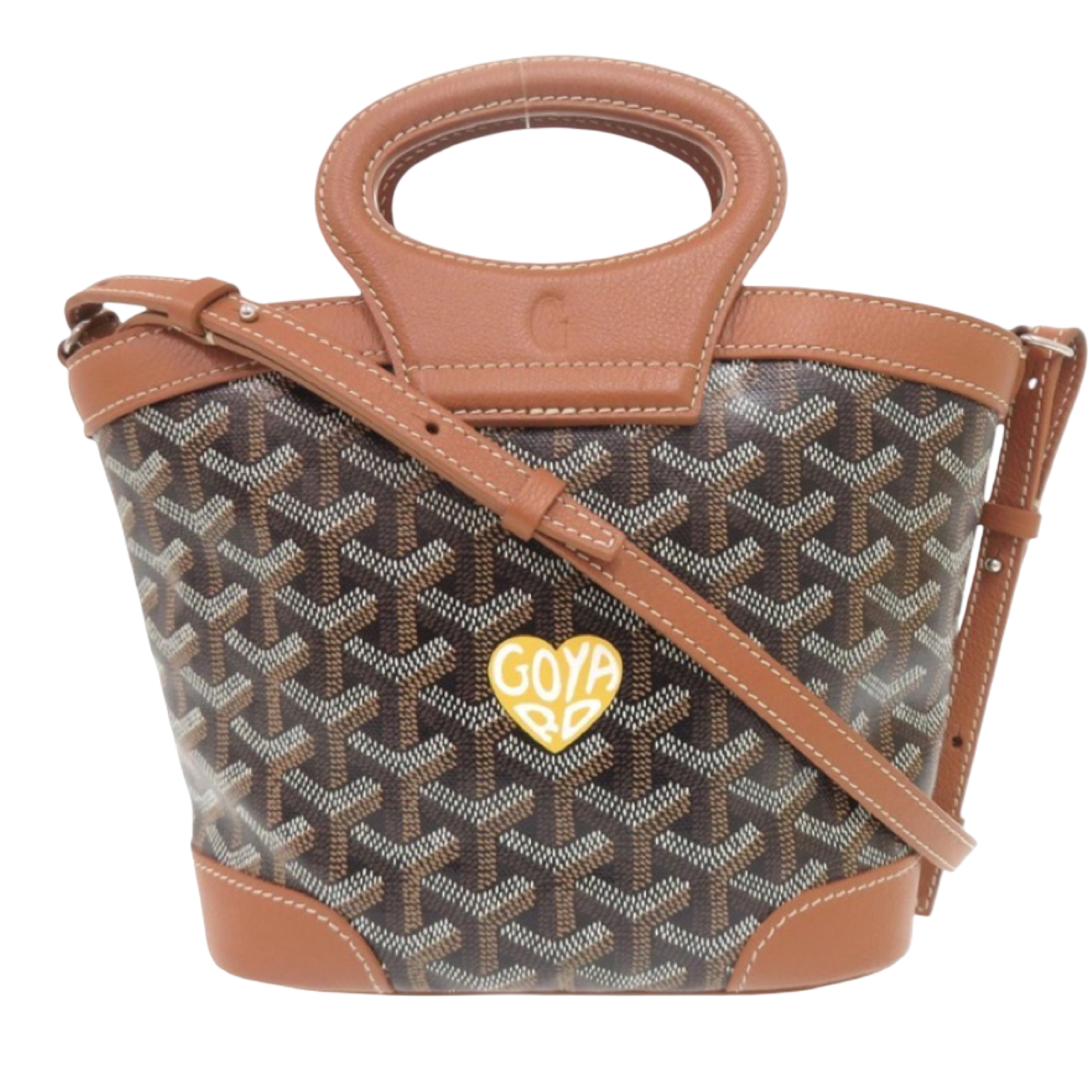 GOYARD Beluga Mini Black Brown 2-Way Shoulder Bag | Like New Authentic