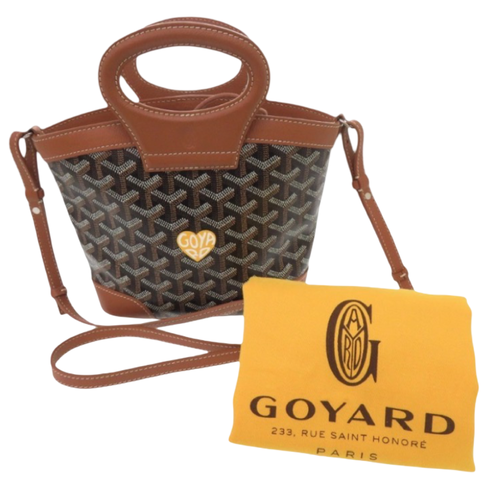 GOYARD Beluga Mini Black Brown 2-Way Shoulder Bag | Like New Authentic