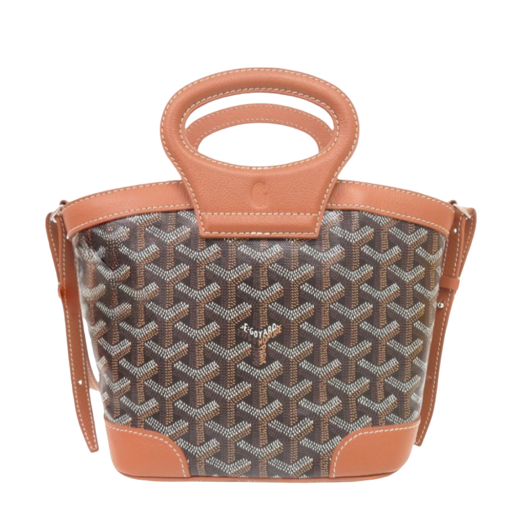 GOYARD Beluga Mini Black Brown 2-Way Shoulder Bag | Like New Authentic