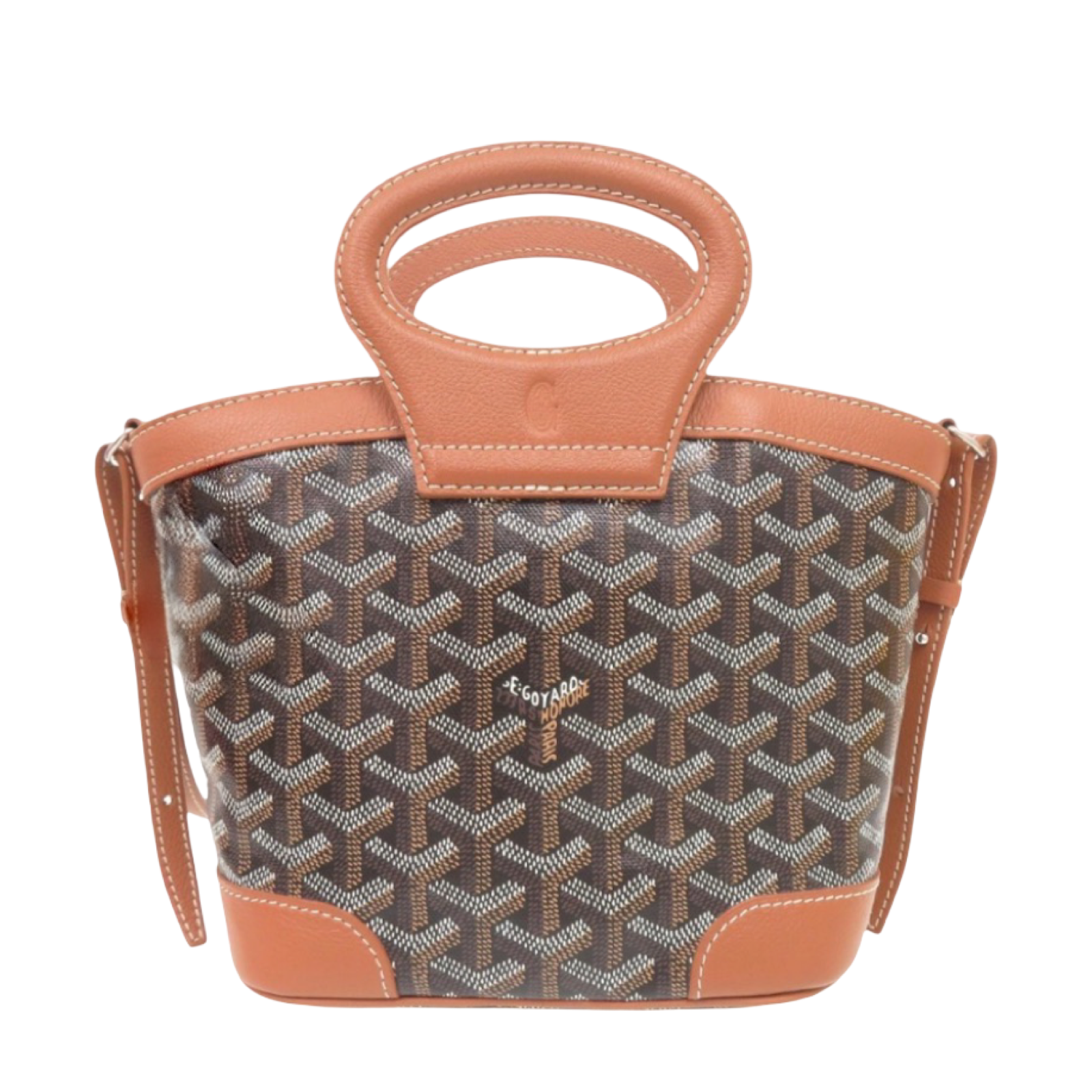 GOYARD Beluga Mini Black Brown 2-Way Shoulder Bag | Like New Authentic