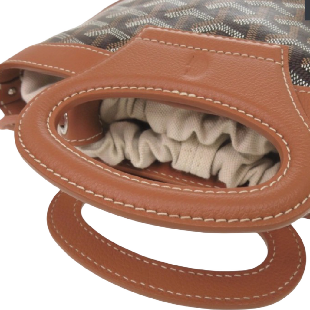 GOYARD Beluga Mini Black Brown 2-Way Shoulder Bag | Like New Authentic