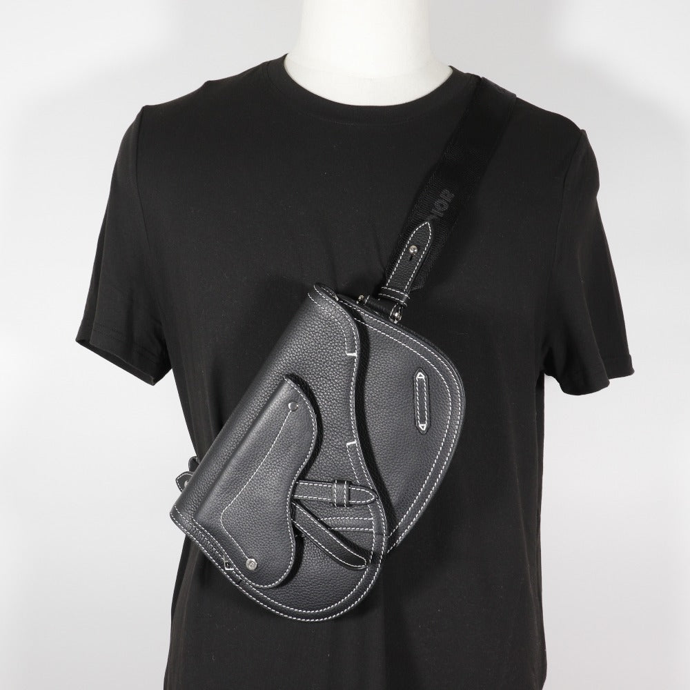 Dior Saddle Sling Bag Black Calfskin Men’s Crossbody