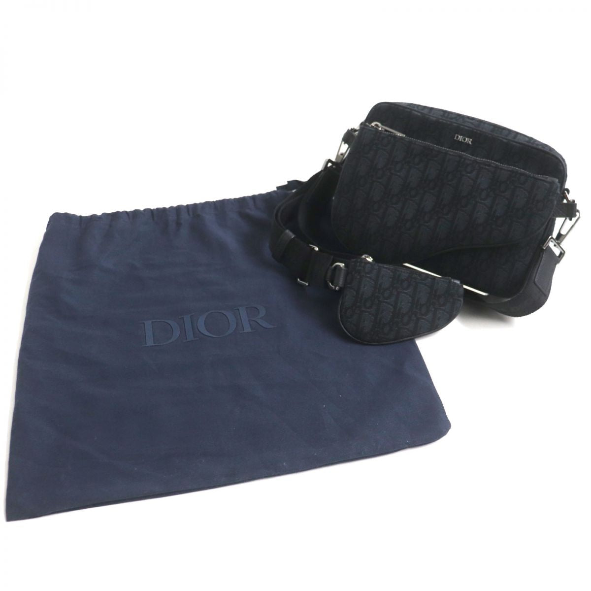 Dior Homme Black Canvas Pouch