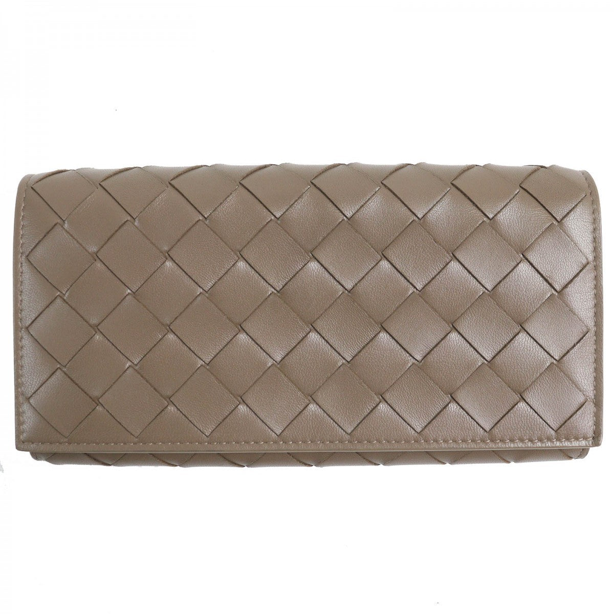 Bottega Veneta Long Wallet Purse Brown leather