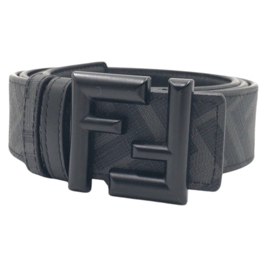 Fendi Black Revesible Men’s Belt Zucca FF logo