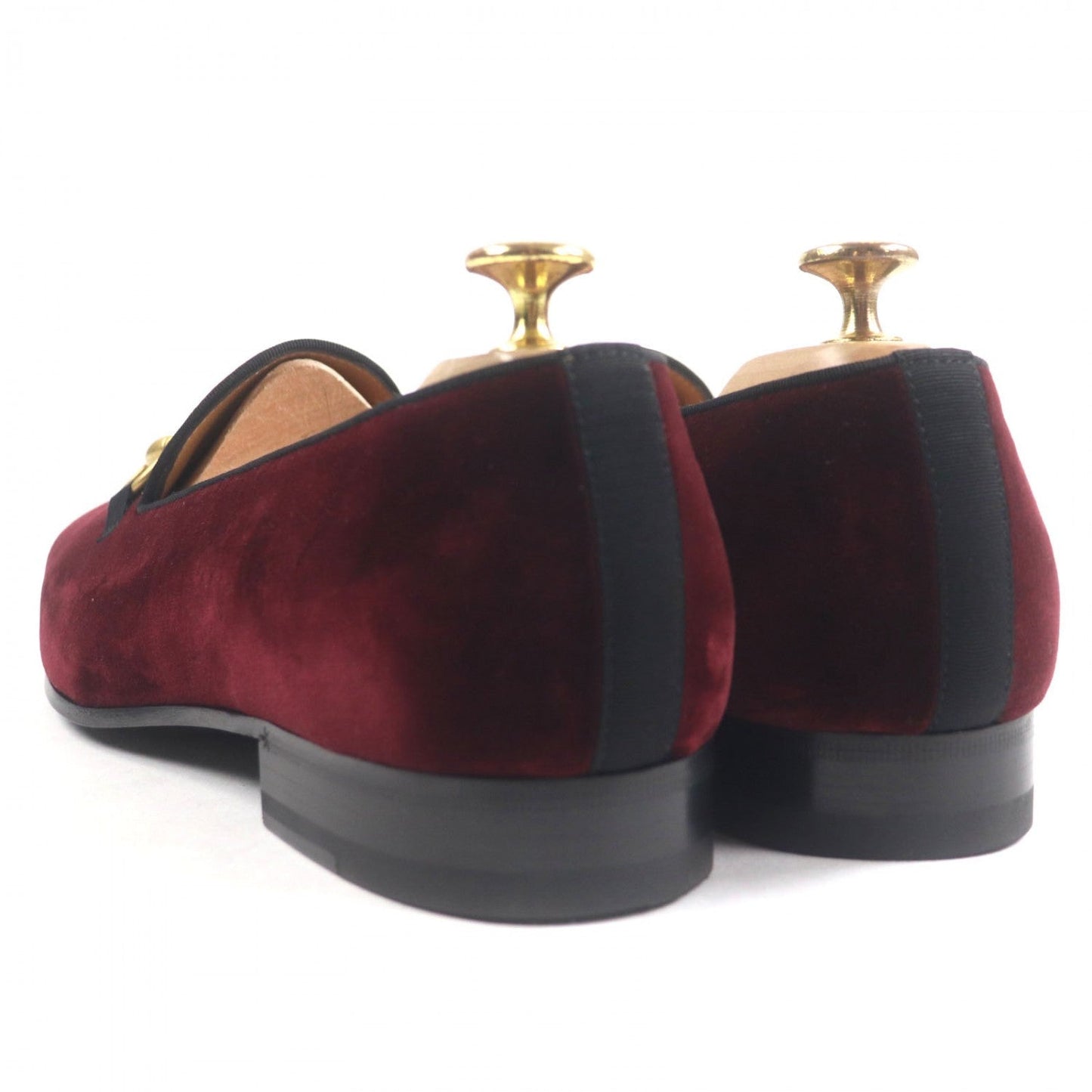 GUCCI size 8.5 Men’s Loafers Velour Bordeaux Made in Italy – 100% Authentic ✨ Unused / Store Display