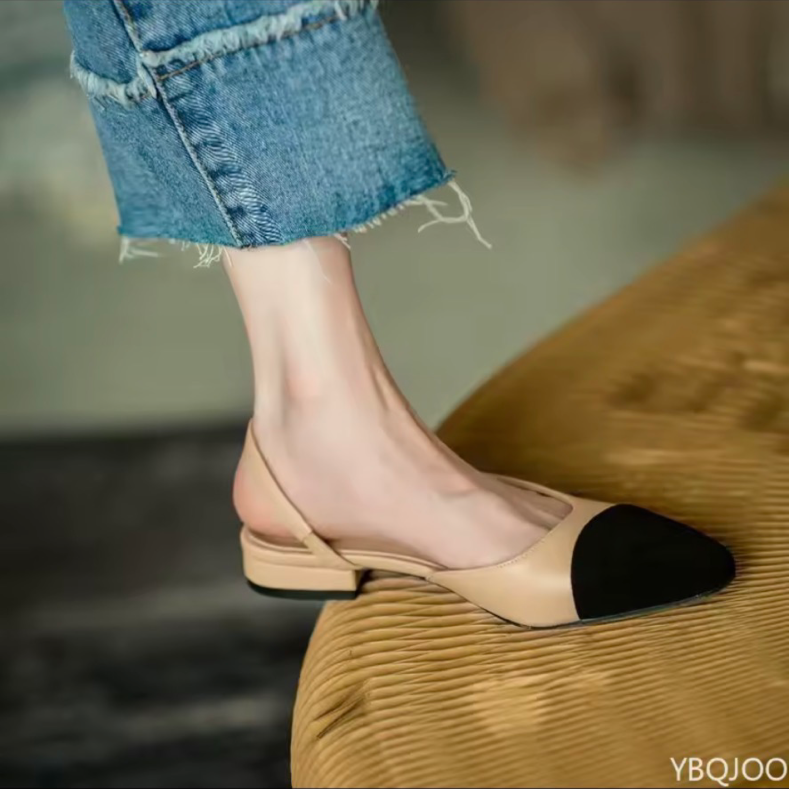 Two-Tone Slingback Pumps & Flat Heels