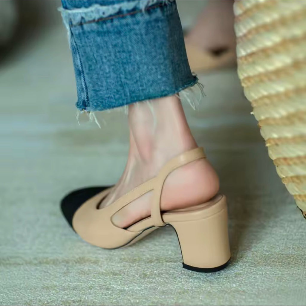 Two-Tone Slingback Pumps & Flat Heels