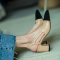 Women’s Two-Tone Slingback Pumps & Flat Heels