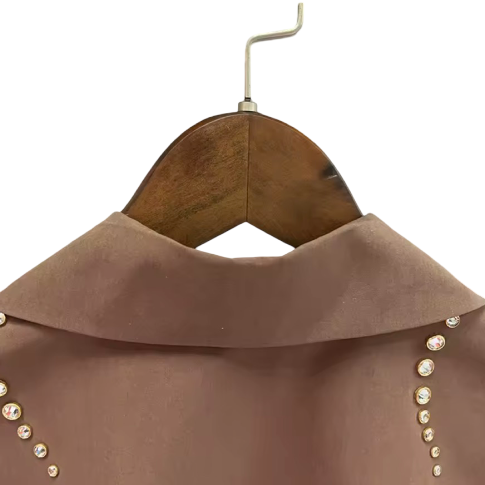 Mocha Taupe Rhinestone Trim Sleeveless Top & Ruffled Tiered Midi Skirt | Matching Co-Ord |  Editors Pick