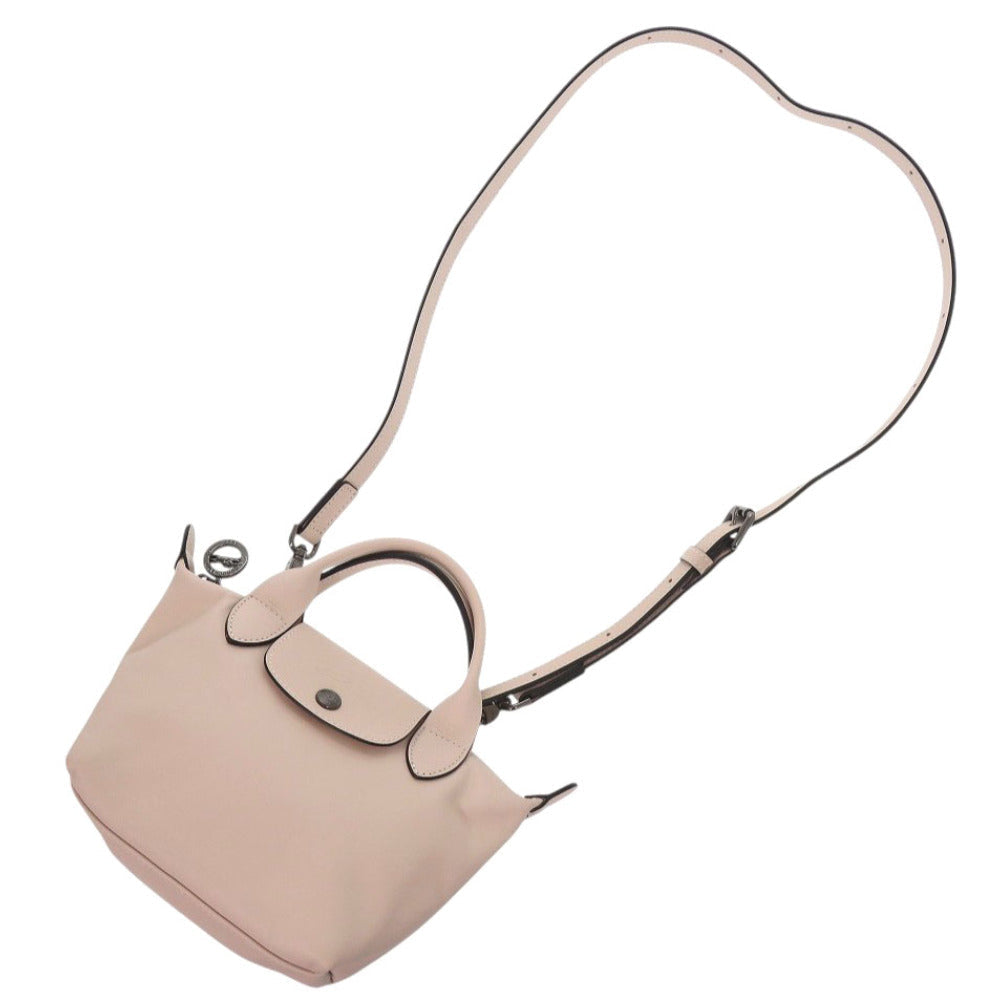 Longchamp – Le Pliage Extra XS Handbag – Nude Leather – Le Pliage