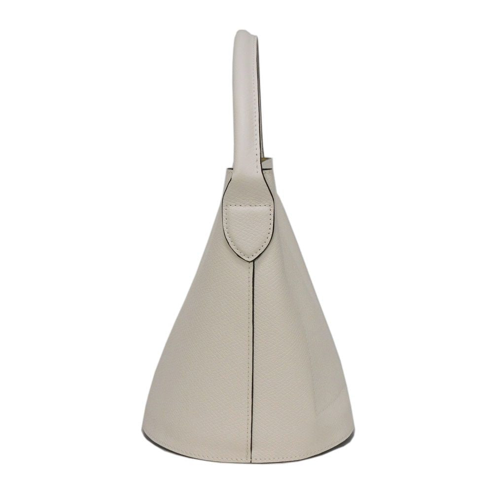 Longchamp – Epurée S Bucket Bag – Cuir d’Ursie – Blanc Russian Embossed