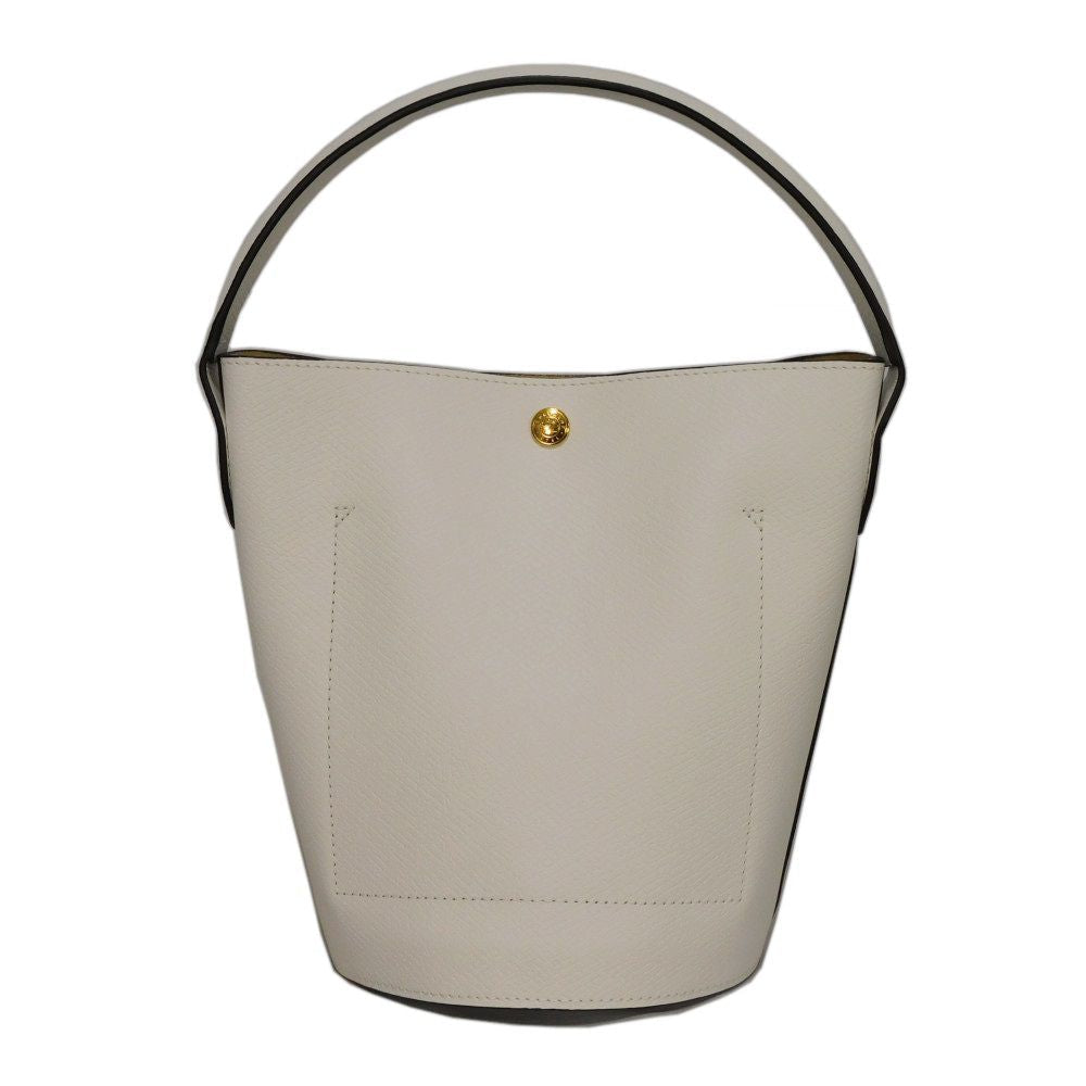 Longchamp – Epurée S Bucket Bag – Cuir d’Ursie – Blanc Russian Embossed