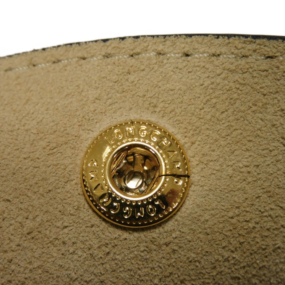 Longchamp – Epurée S Bucket Bag – Cuir d’Ursie – Blanc Russian Embossed