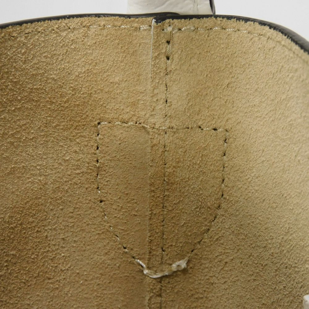 Longchamp – Epurée S Bucket Bag – Cuir d’Ursie – Blanc Russian Embossed