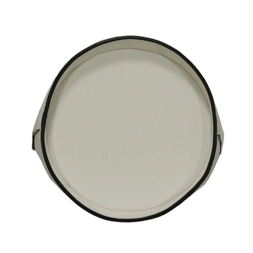 Longchamp – Epurée S Bucket Bag – Cuir d’Ursie – Blanc Russian Embossed