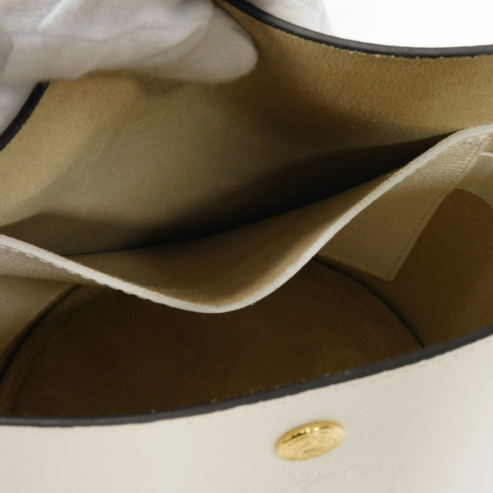 Longchamp – Epurée S Bucket Bag – Cuir d’Ursie – Blanc Russian Embossed