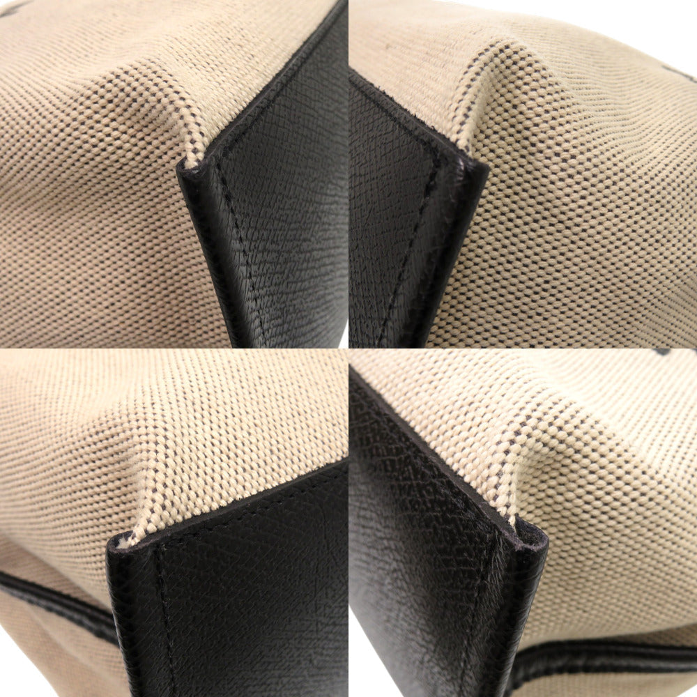 LONGCHAMP – Tote Bag – Rozo – Beige Canvas & Leather –