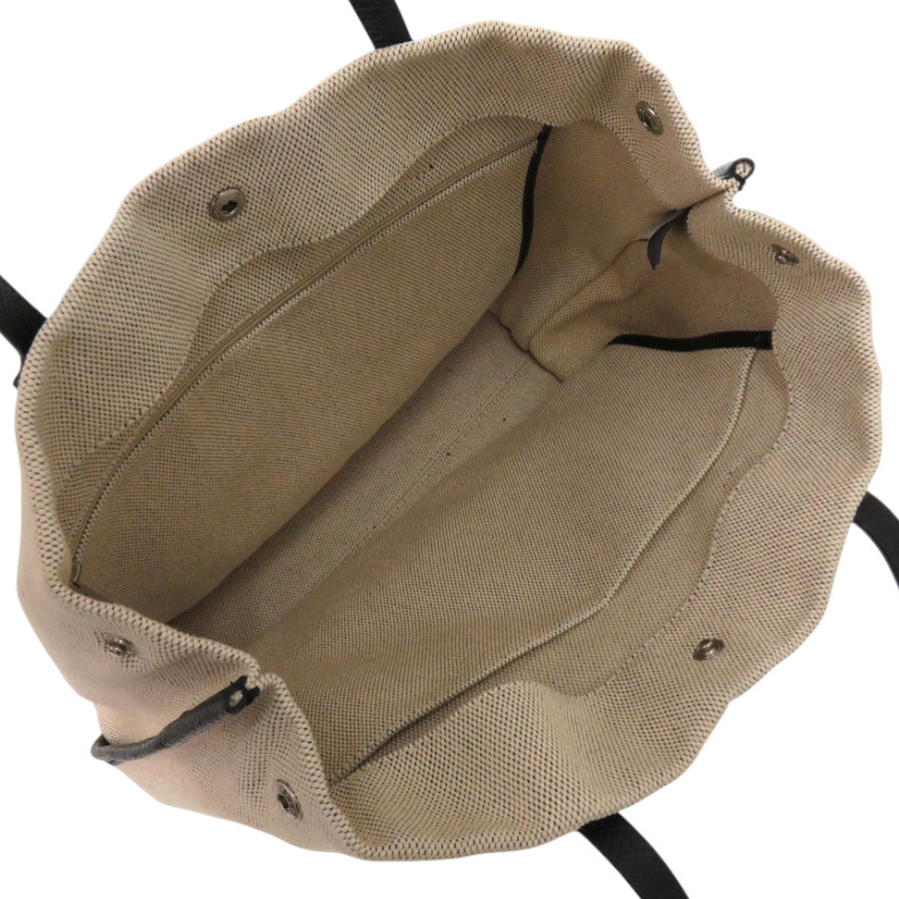 LONGCHAMP – Tote Bag – Rozo – Beige Canvas & Leather –