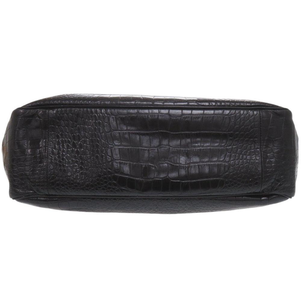 LONGCHAMP – Tote Bag – Embossed Leather Black