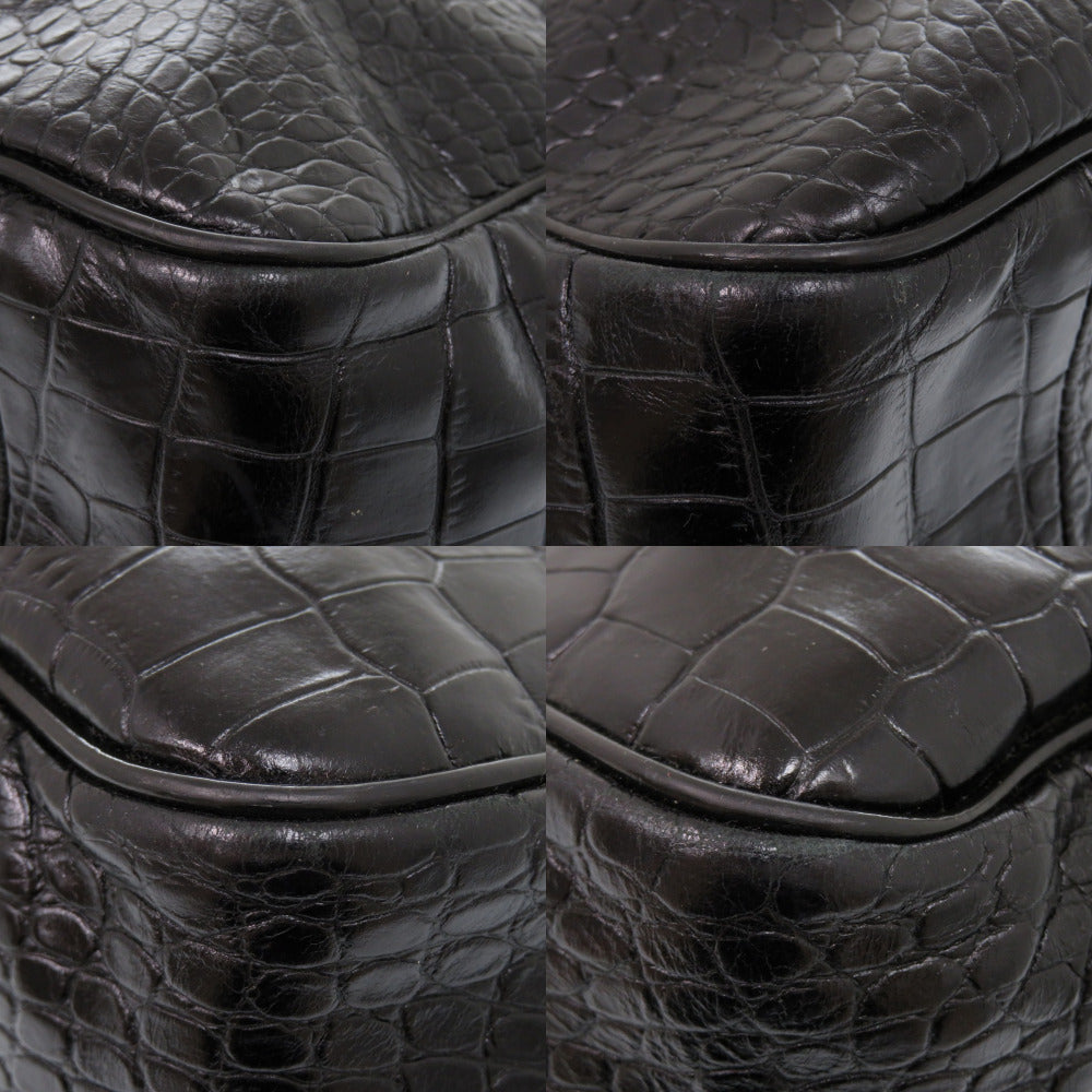 LONGCHAMP – Tote Bag – Embossed Leather Black