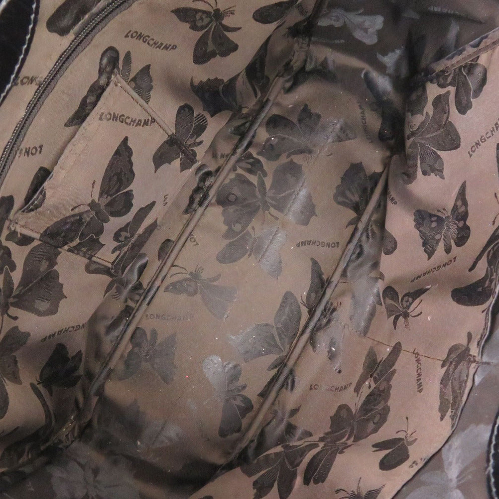 LONGCHAMP – Tote Bag – Embossed Leather Black