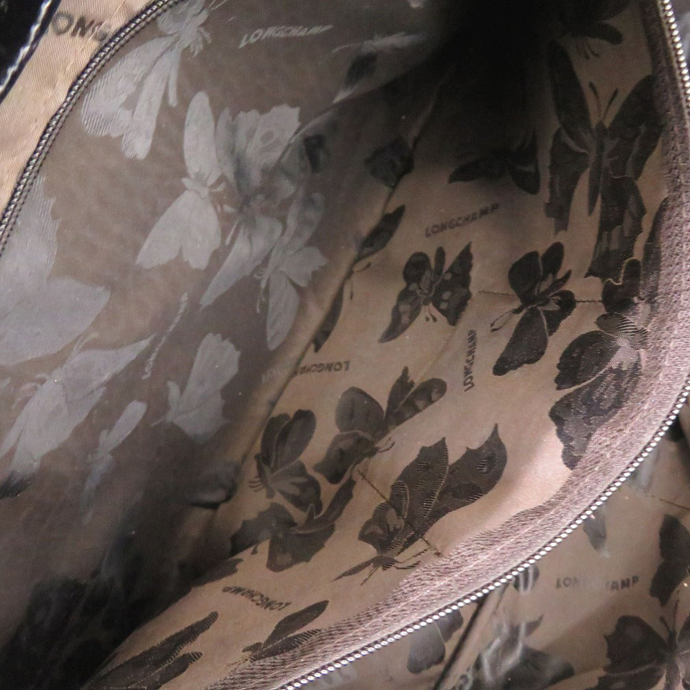 LONGCHAMP – Tote Bag – Embossed Leather Black