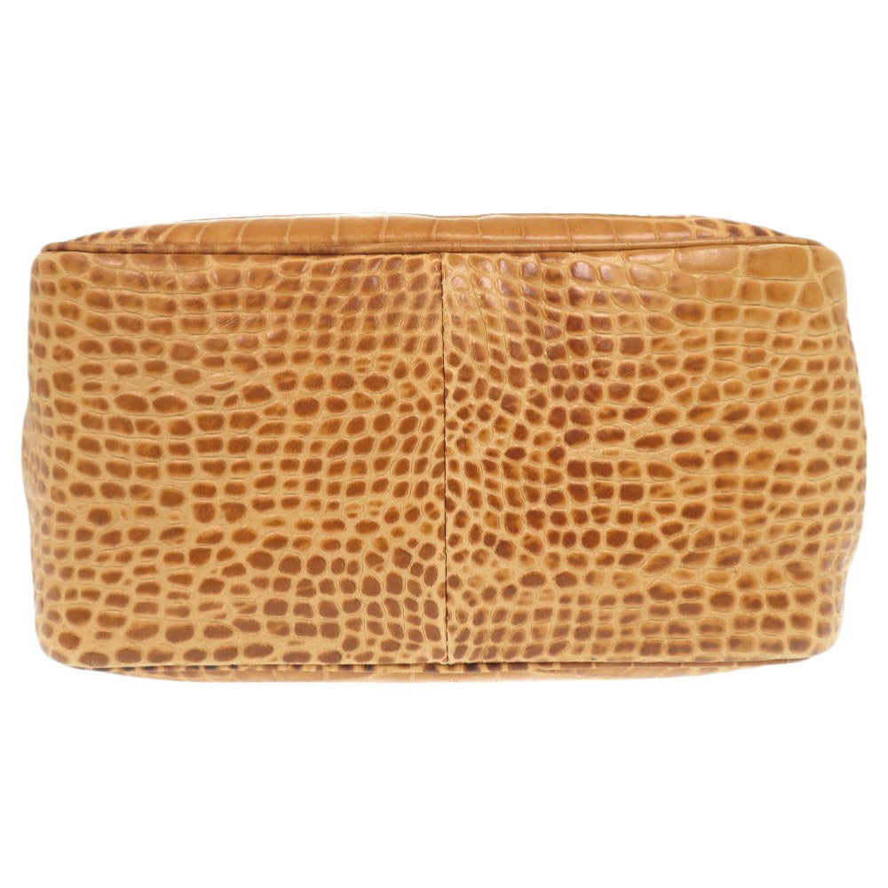 Longchamp – Rozo Handbag – Model Croco-Embossed Leather – Camel