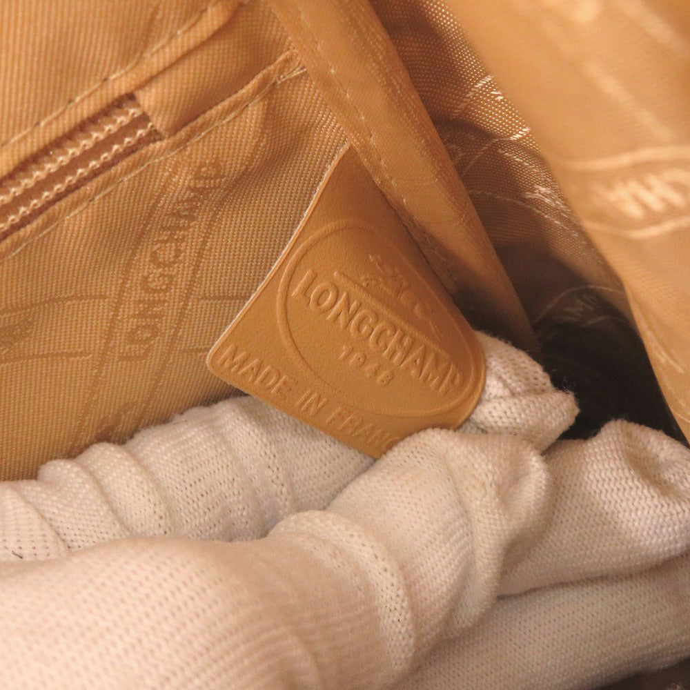 Longchamp – Rozo Handbag – Model Croco-Embossed Leather – Camel