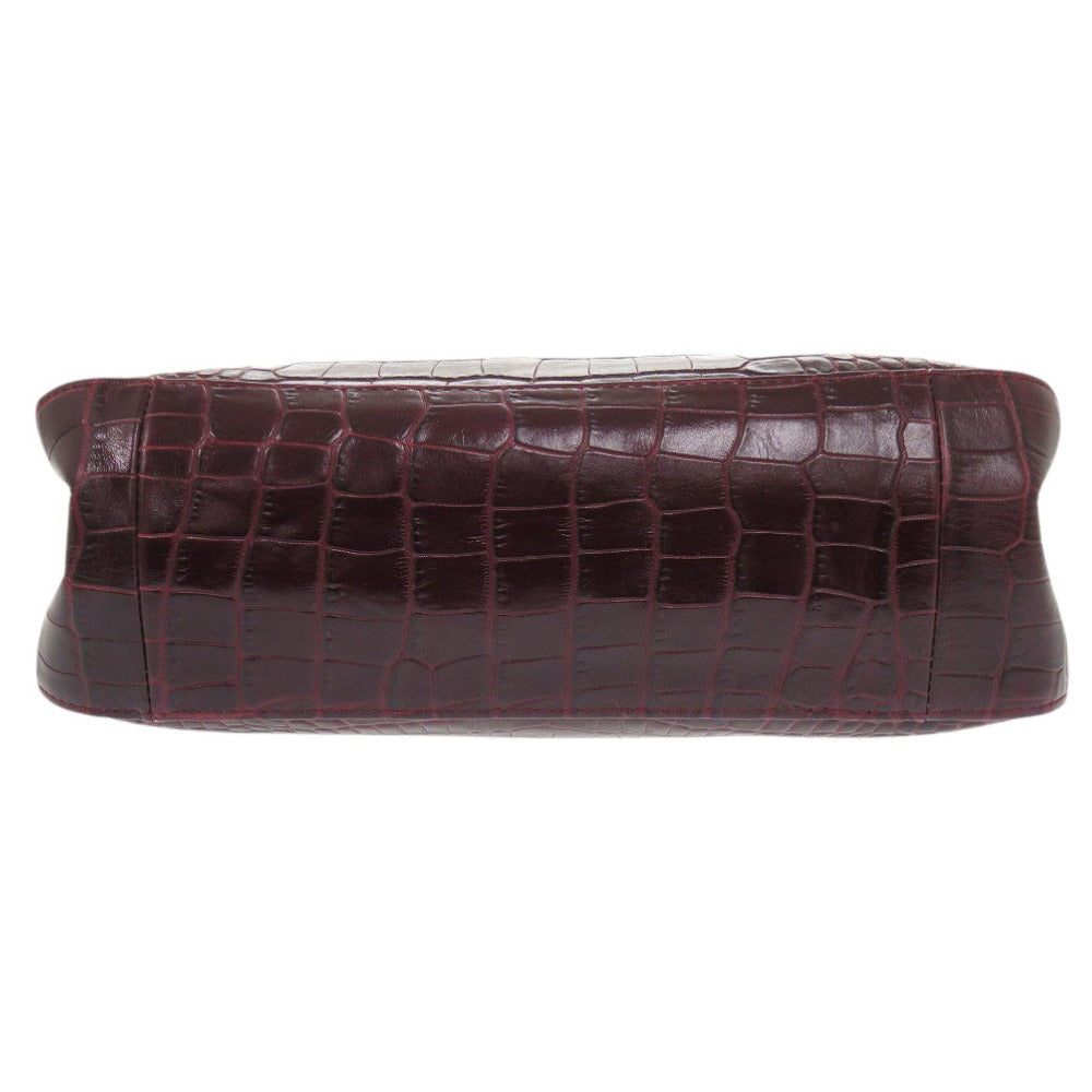 LONGCHAMP – Handbag – Rozo – Embossed Leather Bordeaux