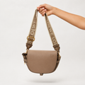 LOEWE Gate Dual Mini Beige Leather Crossbody Bag Authentic Previously Owned
