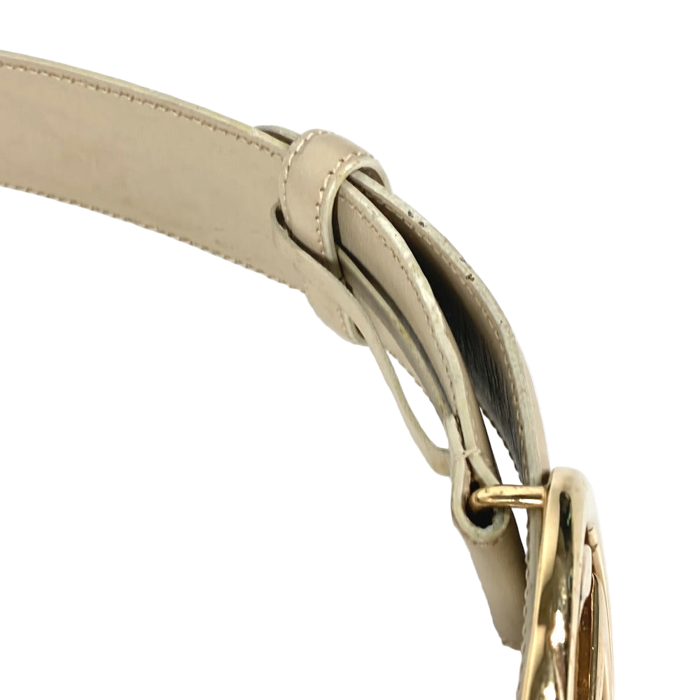 GUCCI – GG Logo Leather Belt – Model 037･0394 – Beige – Women’s Size 65 – 100% Authentic ✨Very Good Previously Owned Condition  ~54% Total Savings