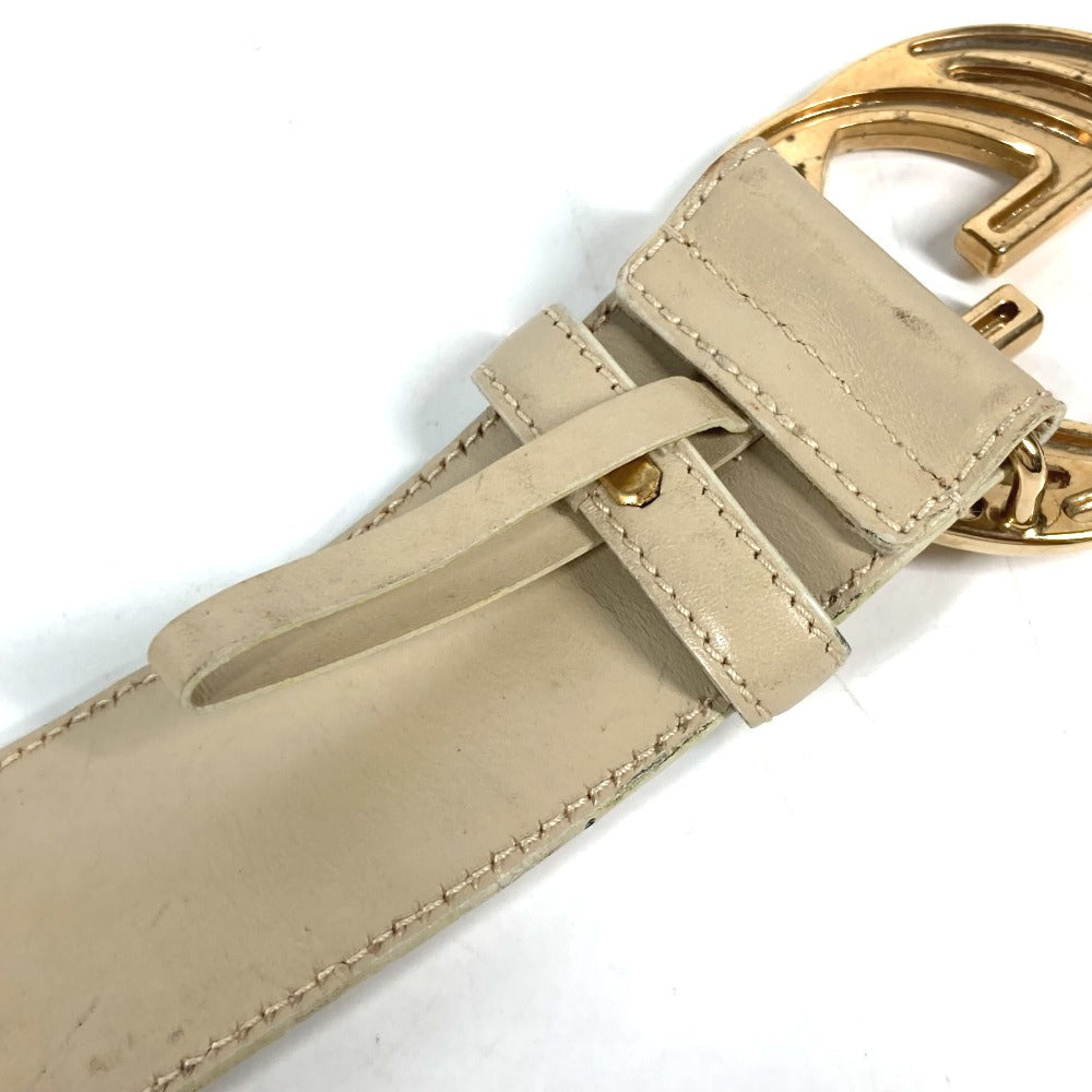 GUCCI – GG Logo Leather Belt – Model 037･0394 – Beige – Women’s Size 65 – 100% Authentic ✨Very Good Previously Owned Condition  ~54% Total Savings