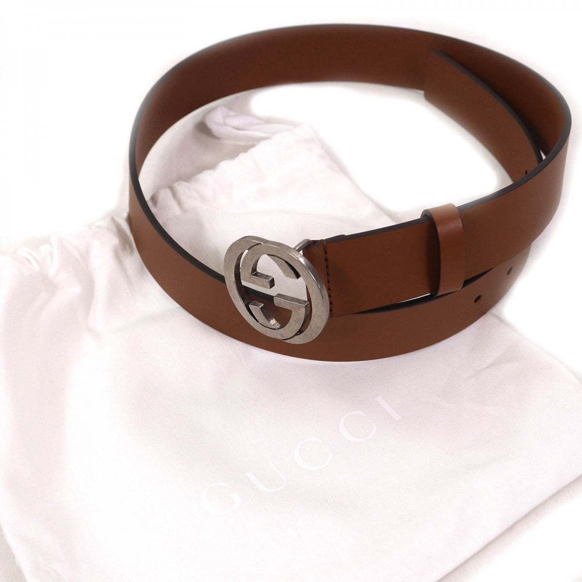 GUCCI – Leather Belt Brown – Women’s Size 85 / 34 – 100% Authentic ✨Almost Unused Pre-Owned Condition